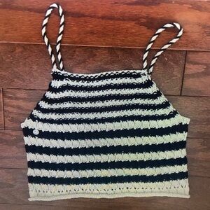 Striped Black and White Kids Camisole
